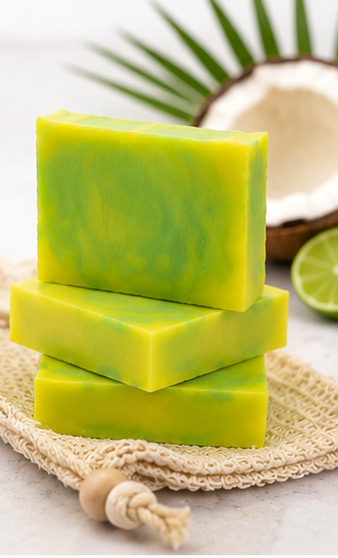 Coconut Lime Bliss – Handmade Coconut Oil Soap